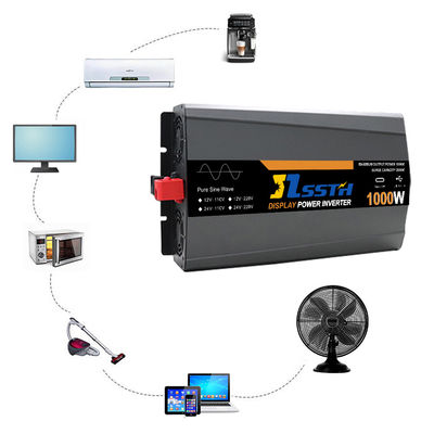 1000W 高周波電源インバーター LCDディスプレイ付き DC 12V 24V AC 110V 220V 230V