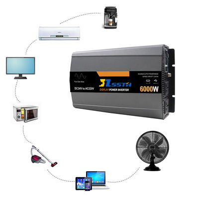 良い価格 5000W 6000W 純正弦波電源インバーター DC 12V 24V 48VからAC 110V 220V 230V オンライン