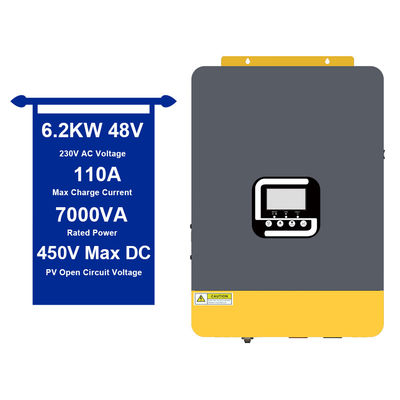 良い価格 6200W 48VDC 家庭用ソーラーインバーター 純正正弦波出力 過負荷防止 オンライン