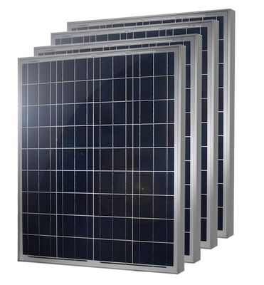 100w200wポリセル アルミガラスソーラーパネル ネットワークオフ ネットワーク上のソーラーパネル