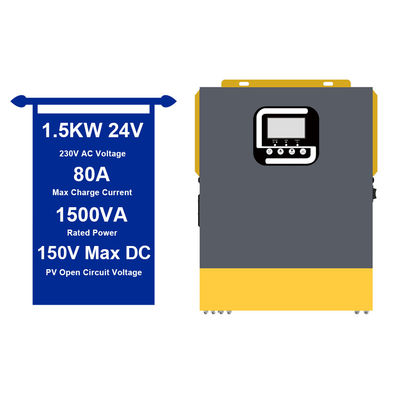 24V 1.5 Kw 純正弦波インバーター 太陽光家庭用システム 50Hz/60Hz