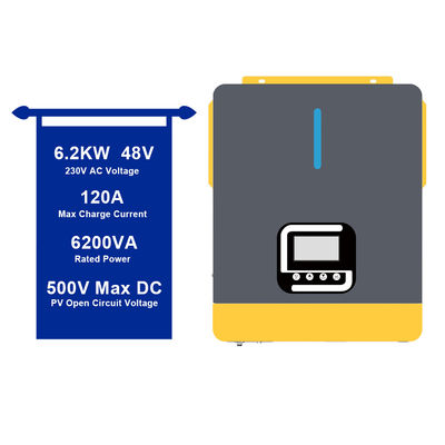 良い価格 6200w 48vdcオン/オフグリッドハイブリッド 太陽光純正線波インバーター 鉛酸電池 オンライン