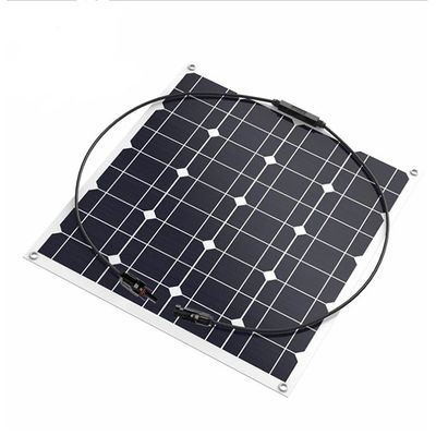良い価格 小型 パワフル 12v 50w ソーラーパネル 半柔軟 モノクリスタルソーラーパネル オンライン