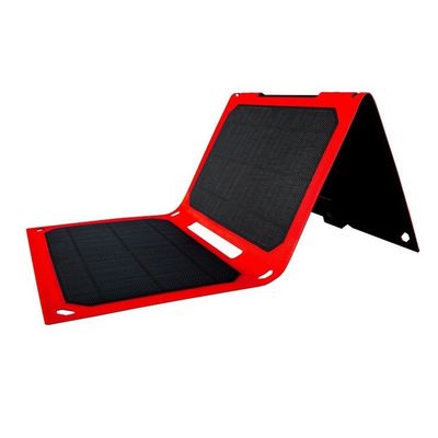 18Wポータブル ミニソーラーパネル 防水 デュアルUSB充電器 屋外活動