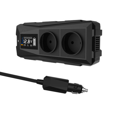 コンパクトサイズ 300W 12V DCからAC 自動車電源インバーター 修正されたシヌス波USBと過熱保護