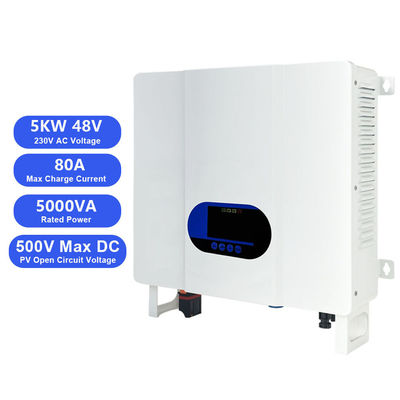 マックスPv電圧 450V 5Kva 48V MPPT 太陽電池充電制御器 ハイブリッドインバーター -35C 45C 最適な太陽エネルギー管理のために