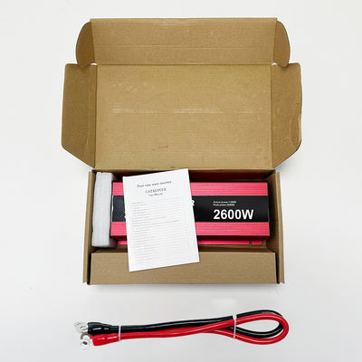 28.9CM*11.1CM*5.88CM 2600Wピーク12V 24V 48V 60V DCからACオフグリッド電源インバーター