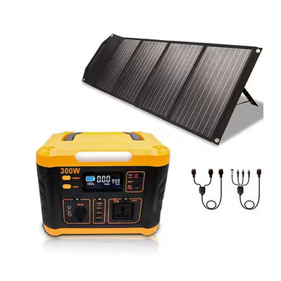 ポータブル 300W バックアップ バッテリー ソーラー 発電所 ミニ 発電所