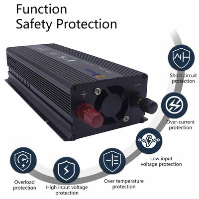 ポータブル 1200W パワーインバーター - 12V/24V DC から 110V/220V AC キャンプと緊急事態
