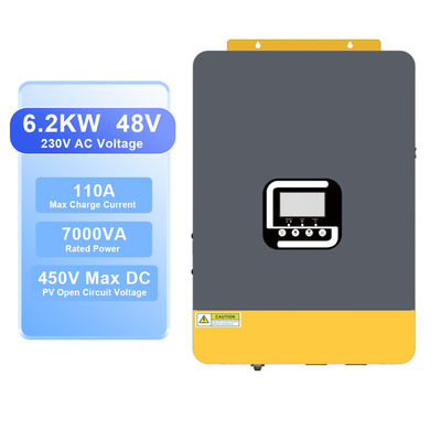 良い価格 LCDディスプレイ ソーラーインバーター 6.2KVA 48V ソーラーハイブリッドインバーター 純粋正弦波 オンオフグリッドインバーター MPPTソーラーチャージャー付き オンライン