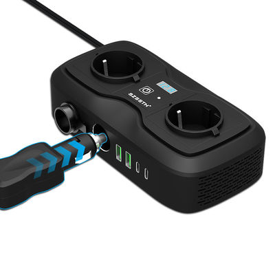 品質 200W GaNカーパワーインバーター＆PD充電器、12V～220V修正正弦波AC、30W USB-C急速充電付き 工場