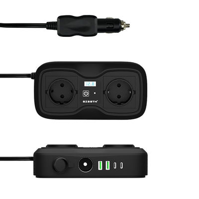 良い価格 200Wカーパワーインバーター (167x87x44mm) | 12V DC to 220V AC 修正正弦波コンバーター デュアルUSBポート付き オンライン