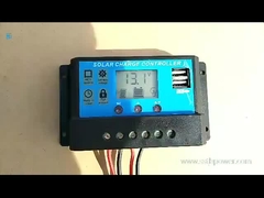 12V 24V 30A 20A 10Amp PWM ソーラーチャージコントローラ 2 USB 5V 2A MCU コントロール